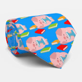 Het Stropdas Little Book Lover (Cartoon Pig.) (Opgerold)