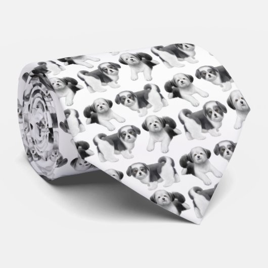 Het Stropdas Shih Tzu Dog (Opgerold)