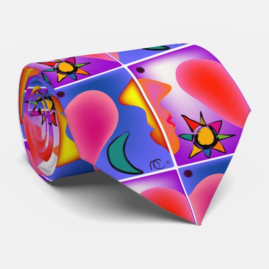 Het Stropdas van de 'Crazy Love' van het leven (Opgerold)