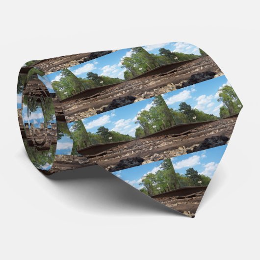 Het stropdas van de spoorweg. (Opgerold)