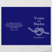 Het stropdas van het hart de donkerblauwe trouwpro (Voorkant)