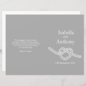 Het stropdas van het hart de grote trouwprogramma' (Voorkant / Achterkant)