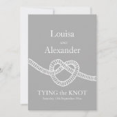 Het stropdas van het hart de knoop van de knoop gr kaart (Voorkant)