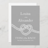 Het stropdas van het hart de knoop van de knoop gr kaart (Voorkant / Achterkant)