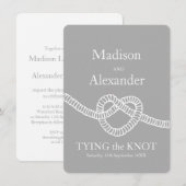 Het stropdas van het hart de knoop van de knoop gr kaart (Voorkant / Achterkant)