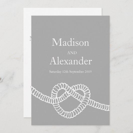 Het stropdas van het hart de knoop van de knoop gr kaart (Voorkant / Achterkant)