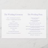 Het stropdas van het hart de paarse trouwprogramma (Achterkant)