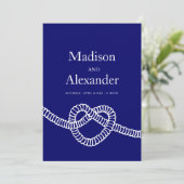 Het stropdas van het hart van de knoop is blauw wi kaart (Staand voorkant)