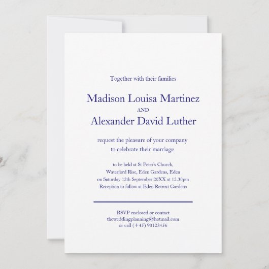 Het stropdas van het hart van de knoop is blauw wi kaart (Achterkant)