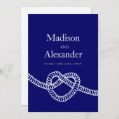 Het stropdas van het hart van de knoop is blauw wi kaart (Voorkant / Achterkant)