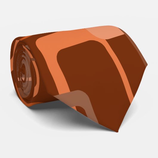 Het Stropdas van het Patroon van het Sinaasappel v (Opgerold)