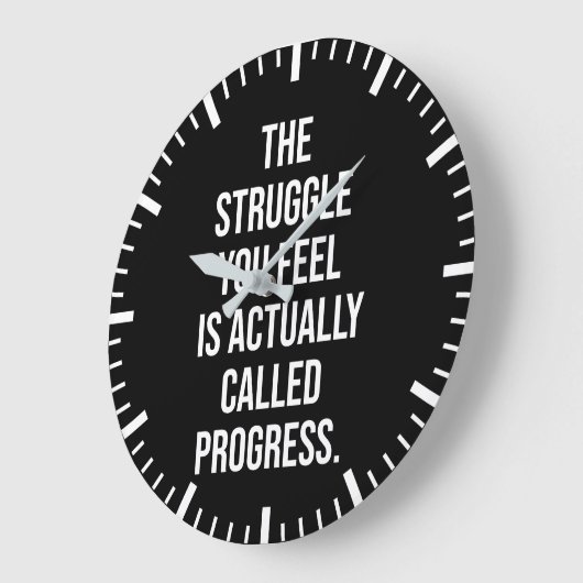 Het struikelblok dat u ziet is vooruitgang - Motiv Grote Klok (Hoek)