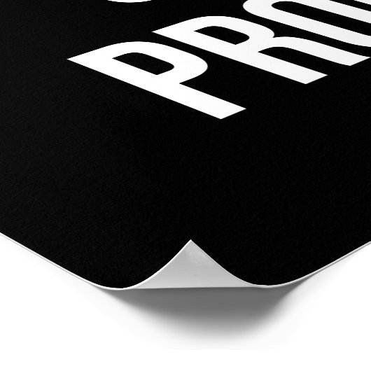 Het struikelblok dat u ziet is vooruitgang - Motiv Poster (Hoek)