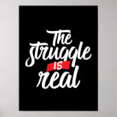 Het struikelblok is echt hard werken en is moeilij poster (Voorkant)