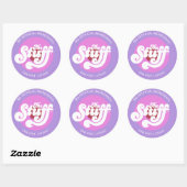 Het stuif ronde sticker (Vel)
