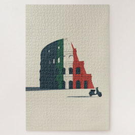 Het "Stukje Rome"Architecturaal Legpuzzel Kunst