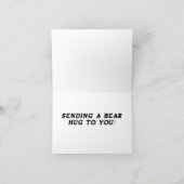 Het sturen van een Beer knuffel naar u Feestdagen Kaart (Binnen)