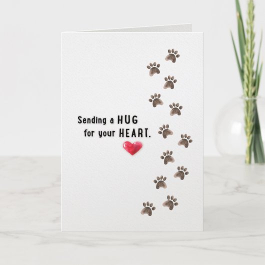 Het sturen van een beker voor je hartstikke hond v kaart (Voorkant)