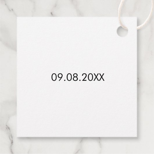 Het sturen van je 'meer liefde Label', bruiloft Te Bedankjes Labels (Achterkant)