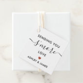 Het sturen van je 'meer liefde Label', bruiloft Te Bedankjes Labels (In situ)