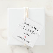 Het sturen van je 'meer liefde Label', weddenschap Bedankjes Labels (In situ)