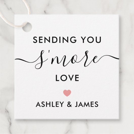 Het sturen van je 'meer liefde Label', weddenschap Bedankjes Labels (Voorkant)