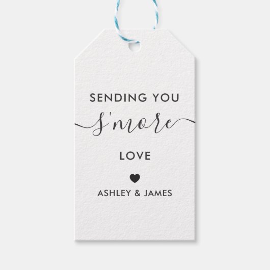 Het sturen van je 'meer liefde Label', weddenschap Cadeaulabel (Voorkant)