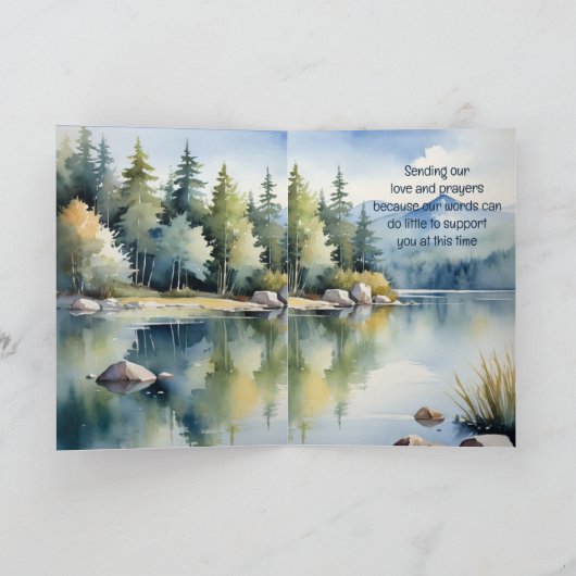 Het sturen van liefde en gebed Sympathie Tijd van  Kaart (Binnen)