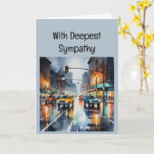 Het sturen van liefde en gebed Sympathie Tijd van  Kaart (Gele Bloem)