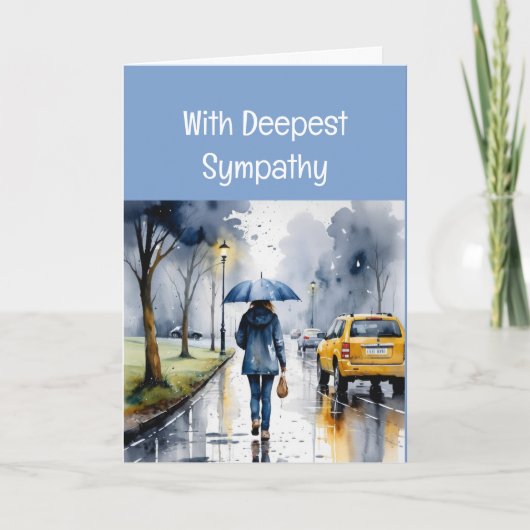 Het sturen van liefde en gebed Sympathie Tijd van  Kaart (Voorkant)