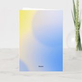 Het sturen van u Healing Knuffels en warme Wensen, (Achterkant)