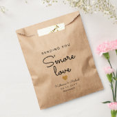 Het sturen van u is meer liefde rustieke gouden ha bedankzakje (Gezegeld)