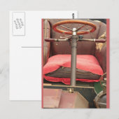 Het stuurwiel en de stuurstoel briefkaart (Voorkant / Achterkant)