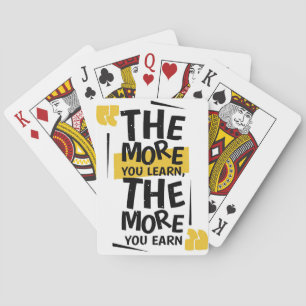Het succes citeert meer u leert pokerkaarten