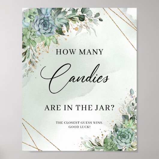 Het succes hoeveel Snoepjes in de pot zijn Poster (Voorkant)