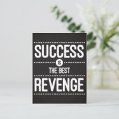 Het succes is het Beste Citaat van de Wraak Briefkaart (Staand voorkant)