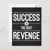 Het succes is het Beste Citaat van de Wraak Briefkaart (Voorkant / Achterkant)