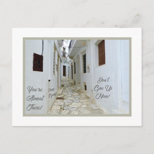 HET SUCCES STAAT SLECHTS ROND DE CORNER/OUDE EUROP BRIEFKAART (Voorkant)