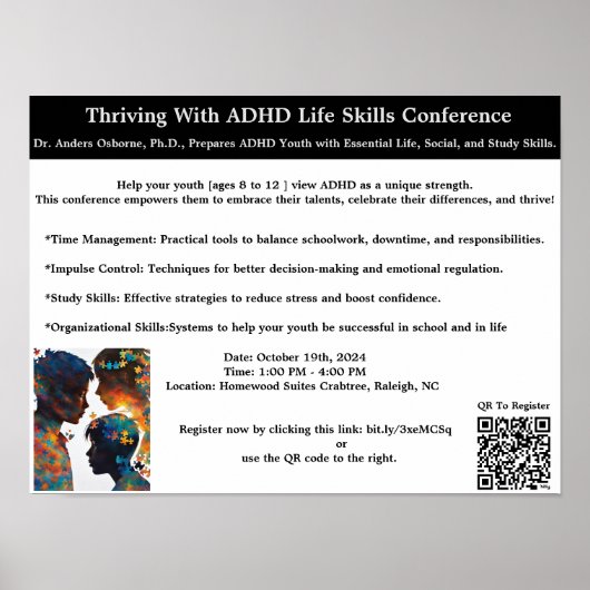 Het succes van de ADHD-conferentie in Okt.nc. Poster (Voorkant)