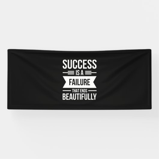 Het succes van de geboorte Gift is een mislukking Spandoek (Horizontaal)