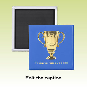 Het succes van de training golden trofee blue magneet