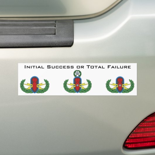 Het Succes van het initiaal of de Totale Bumpersti Bumpersticker (Op auto)