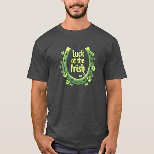 Het succes van het Irish Hoefijzer Design T-shirt (Voorkant)