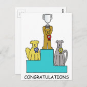 Het Succes van het Show van Dog feliciteert Briefkaart (Voorkant / Achterkant)