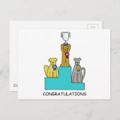 Het Succes van het Show van Dog feliciteert Briefkaart (Voorkant / Achterkant)