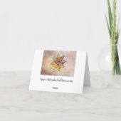 Het succulente Gevulde Wenskaart van de Vakantie Feestdagen Kaart (Achterkant)