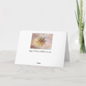 Het succulente Wenskaart van Rudolph Ornament Feestdagen Kaart (Achterkant)