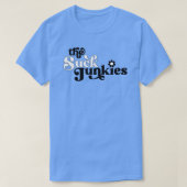 Het Suck Junkies Blue T-shirt (Design voorkant)