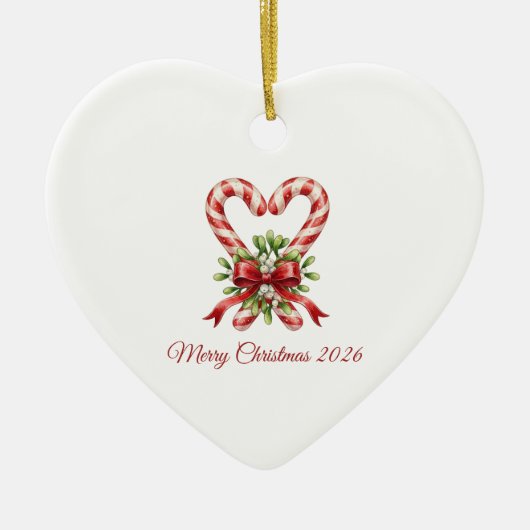 Het Suikerhart Keramisch Ornament (Voorkant)