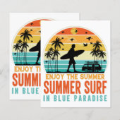HET SUMMER-SURF IN BLAUWE PARADISE (Voorkant / Achterkant)